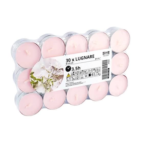 Scented Tealight Candle, Baby Pink