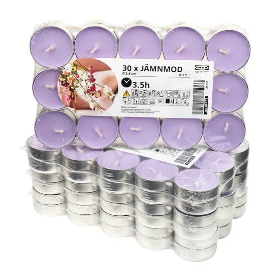 Scented Tealight Candle, Purple