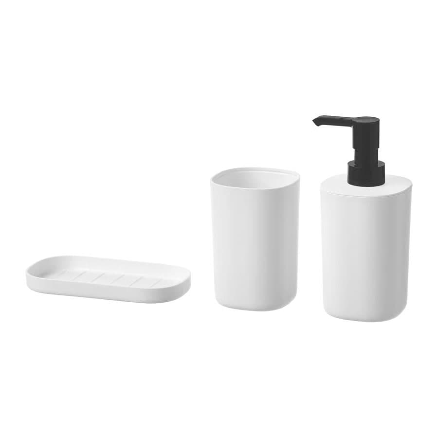 3-piece Bathroom Set, White