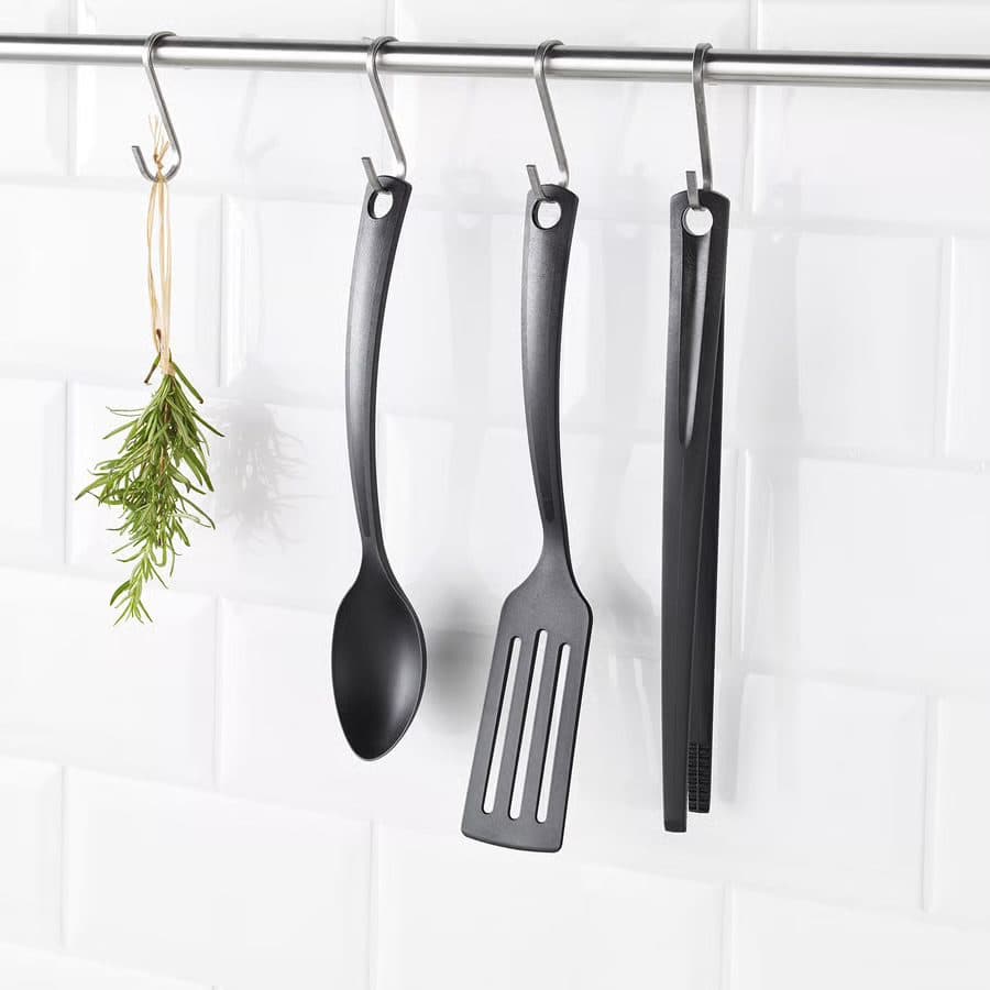 3-piece Kitchen Utensil Set, Black