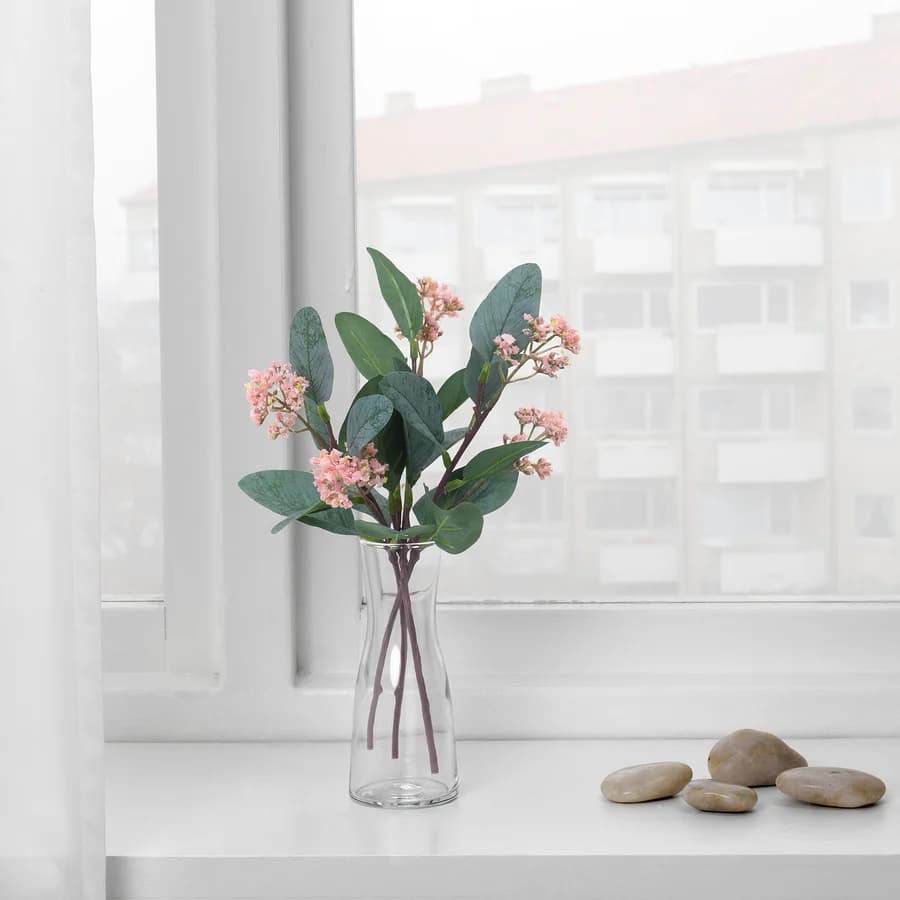 Artificial Flower, Eucalyptus/pink