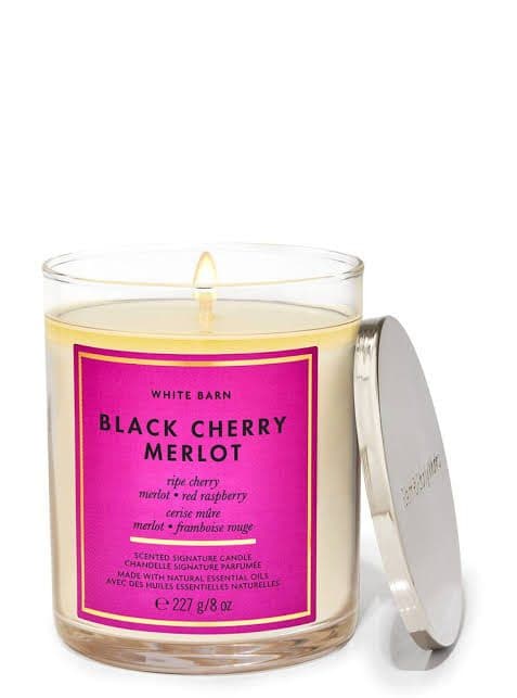 Bath & Body Works Black Cherry Merlot Single Wick Candle