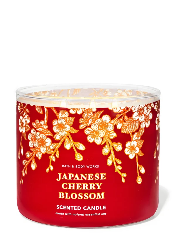 Bath & Body Works Japanese Cherry Blossom 3-wick candle